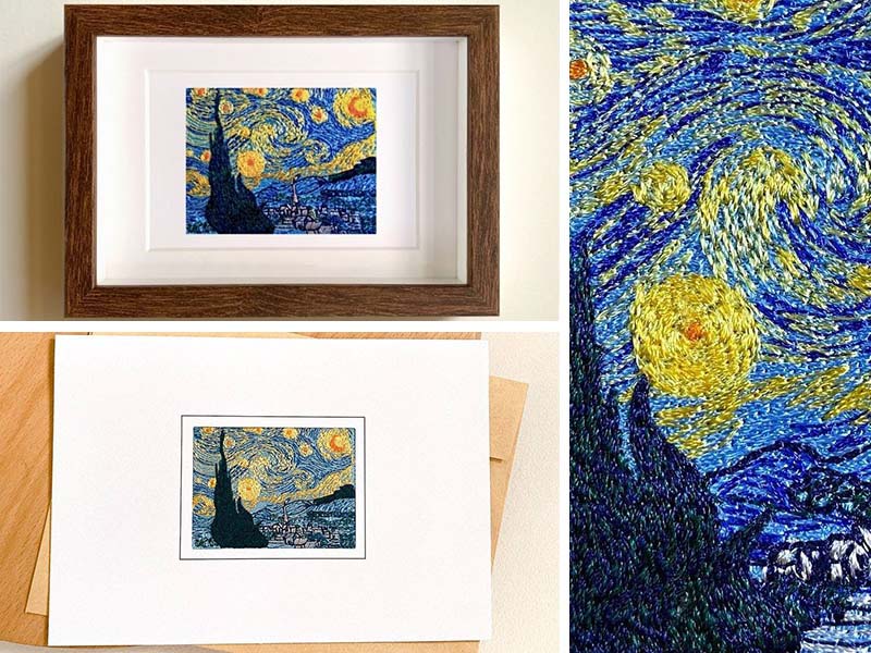 【 絲繡與名畫的結合 】- 仿真繡畫 Simulation embroidered painting art